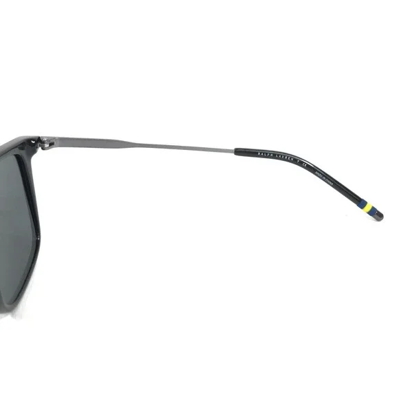 Polo Ralph Lauren Sunglasses PH4163 5001/87 Shiny Black Frames with Gray Lenses - Picture 8 of 11